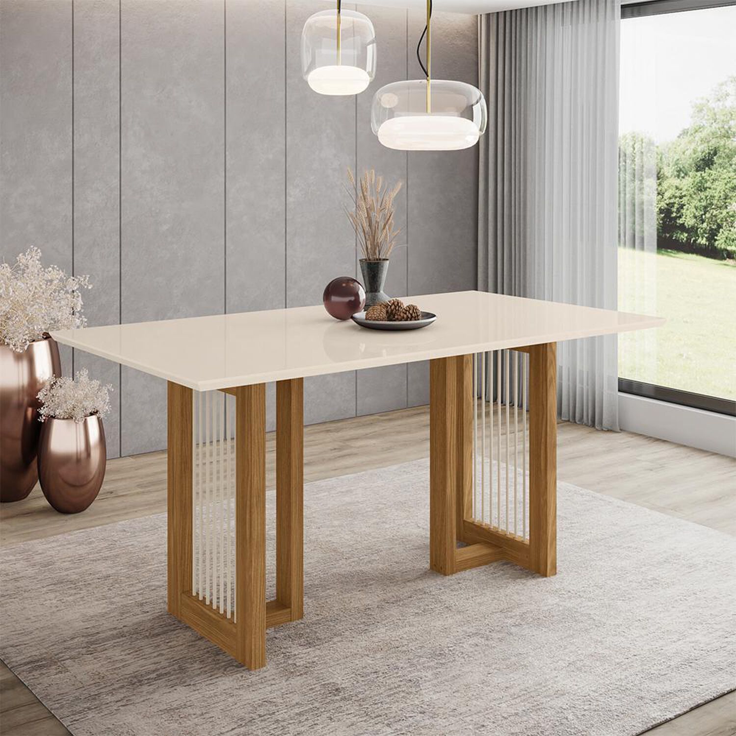Juego De Comedor Home Mobili Lavanda image number 4.0