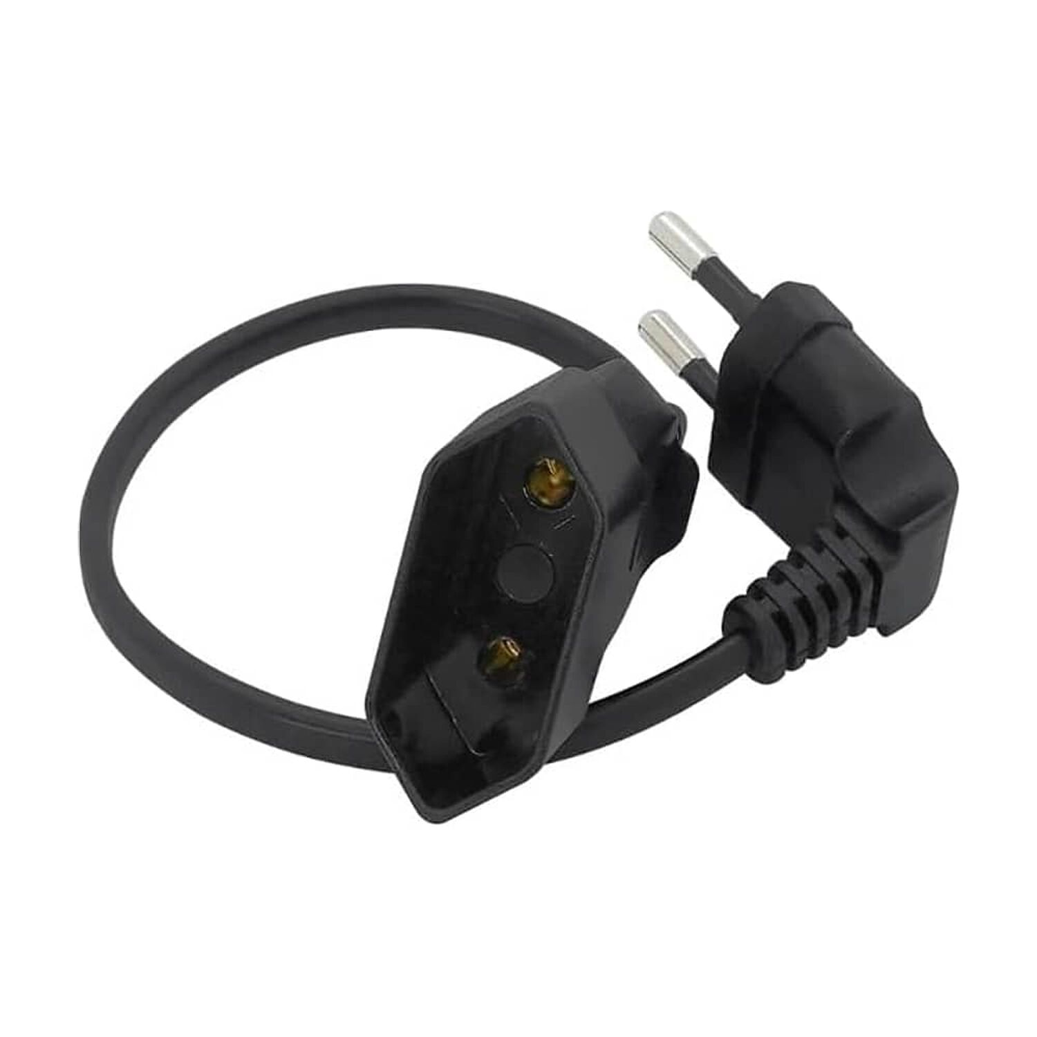 Cable De Extensi&oacute;n Europeo, Enchufe Macho A Hembra 90 Grados De 0.3 Mts image number 4.0
