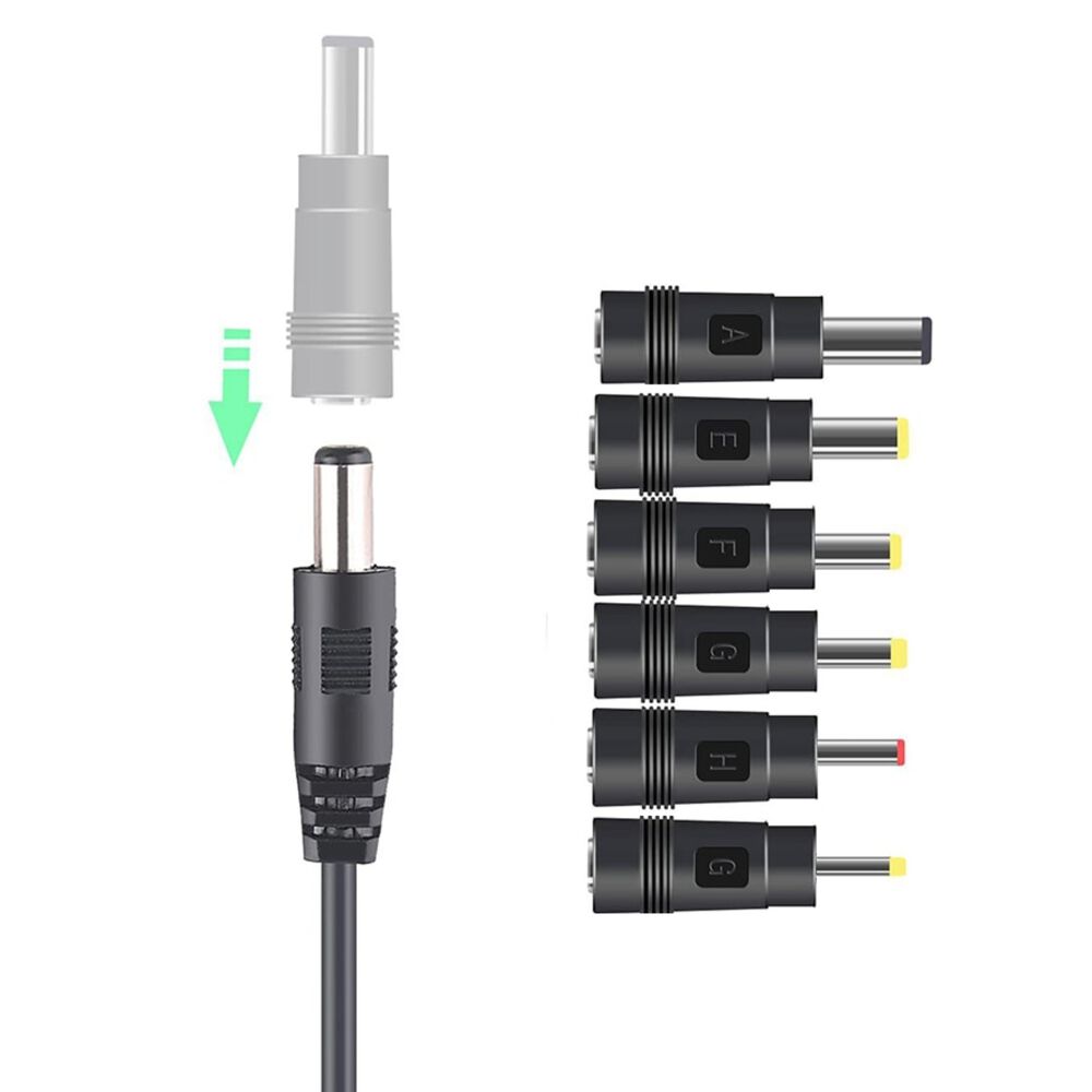 Transformador 12v Regulables 2a / 24w + 6 Plug Universales image number 1.0