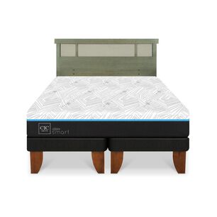 Cama Europea Cic Green Infinity / King / Base Dividida + Respaldo