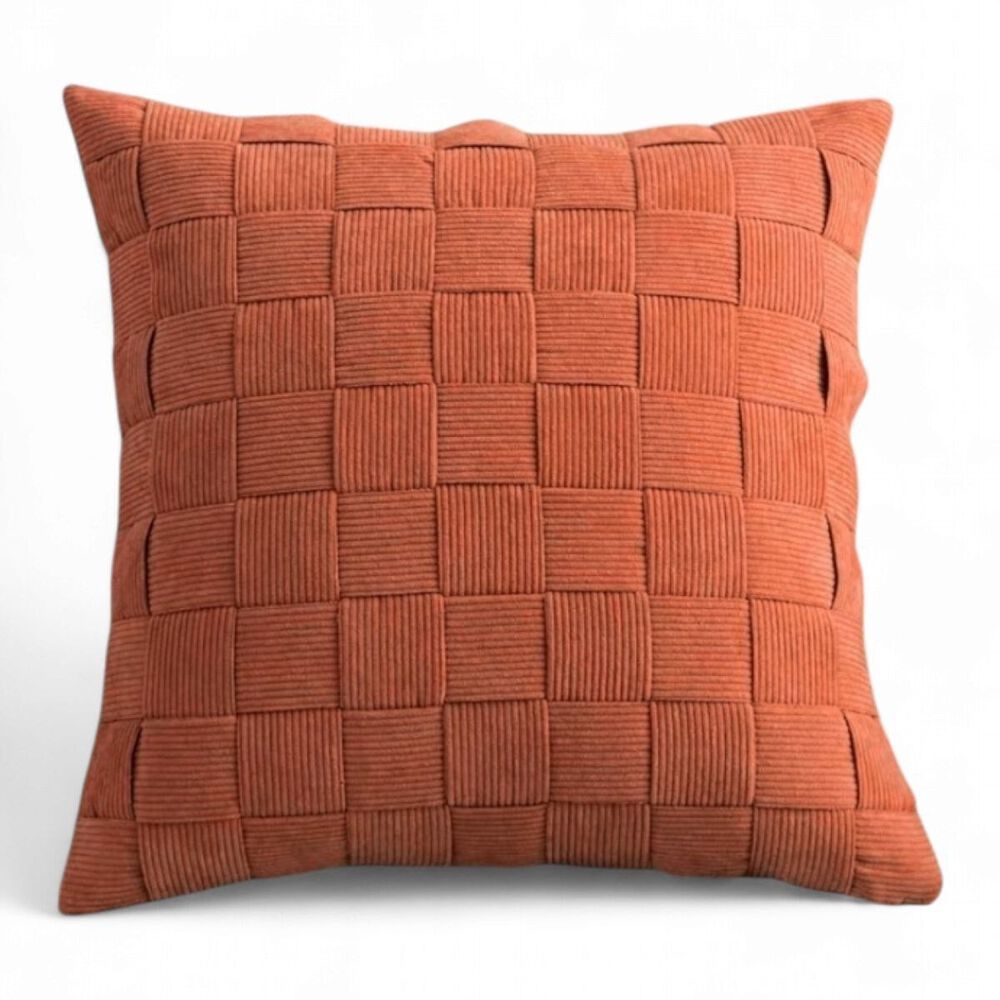 Pack 2 Fundas Diseño Tejido Cruzado Medida 45cm X 45cm Ftc-5 image number 0.0