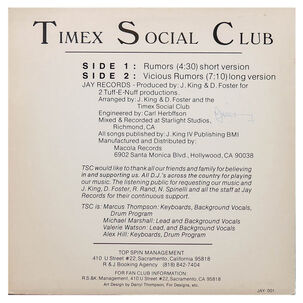 Times Social Club - Rumors | 12" Maxi Single Usado