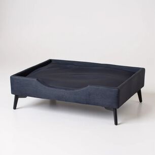 Cama De Mascotas - Talla Xl Extra (110x80 Cm) / Pata Metalica 12 Cm (negro)
