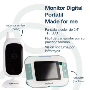 C&aacute;mara Monitor Portatil Bebe Lcd 2.4 Visi&oacute;n Nocturna Bebesit