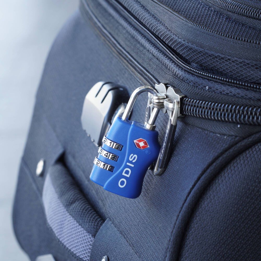Candado Odis Tsa Maleta Viaje 33mm Combinaci&oacute;n - Azul image number 1.0