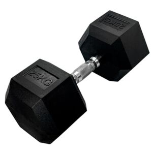 Mancuerna Hexagonal Acero Recubierta Caucho 12.5 Kg