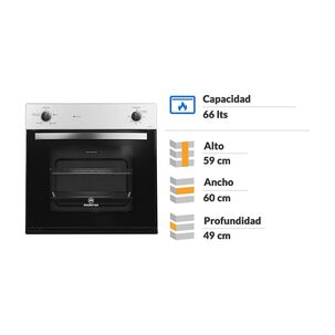 Horno Empotrado Mademsa M SPAZIO110 A / 66 Litros