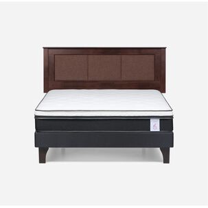 Cama Europea Rosen New Style 6 / 2 Plazas / Base Normal + Respaldo