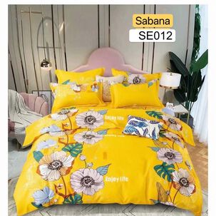 Sabana Estampada De 200 Hilos 2plazas - 012