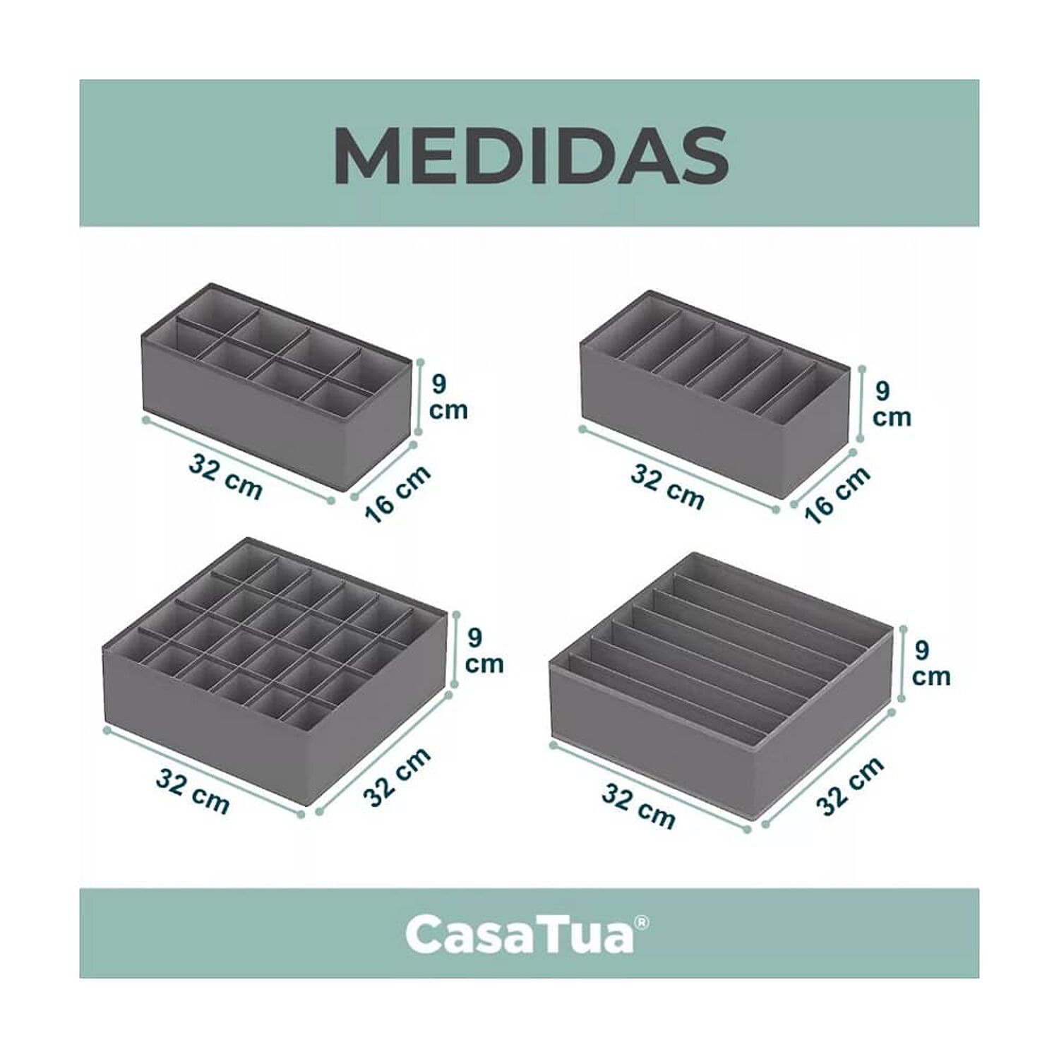 Organizador Ropa Interior Divisor Cajones image number 4.0
