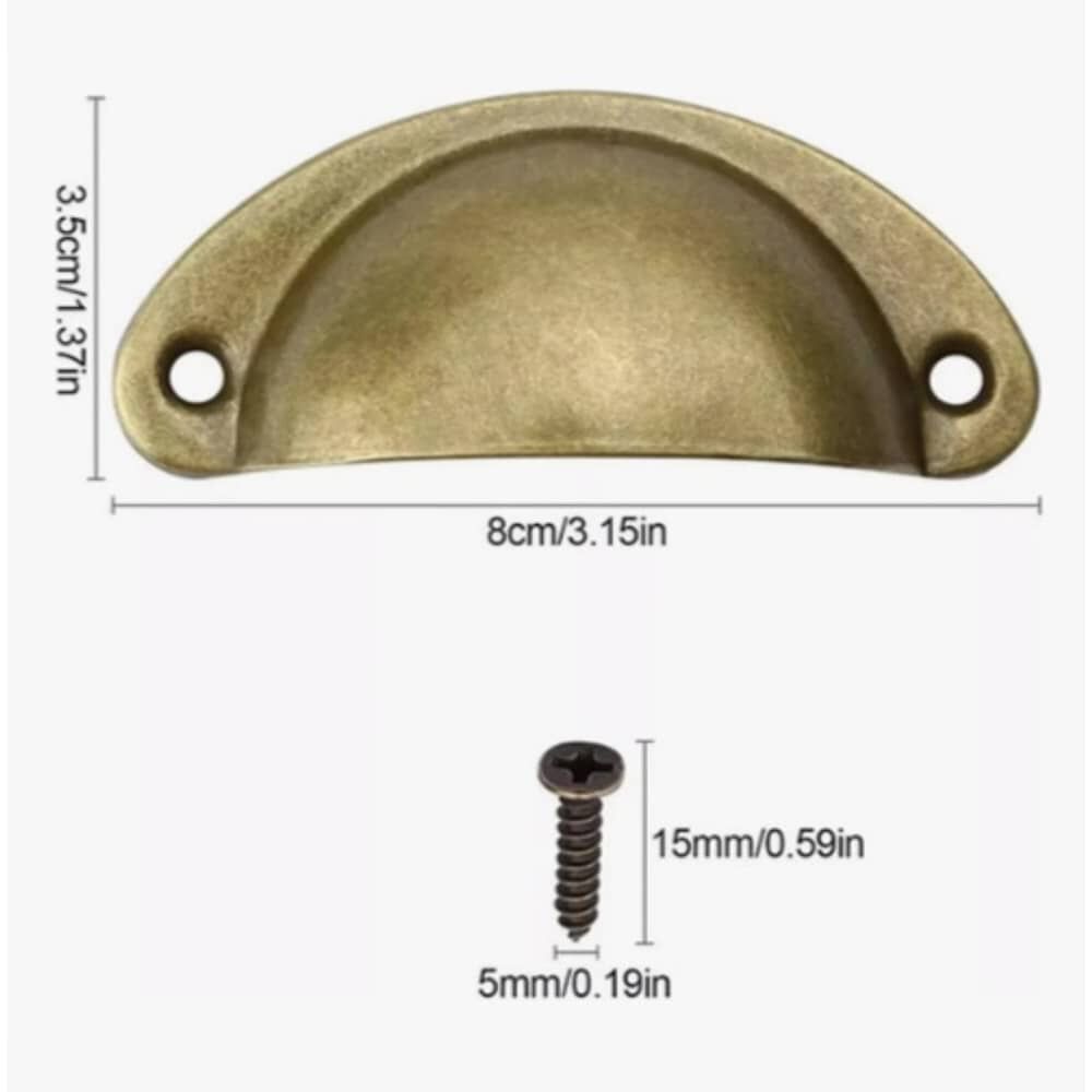 Set 12 Tiradores Para Muebles Dorado image number 2.0