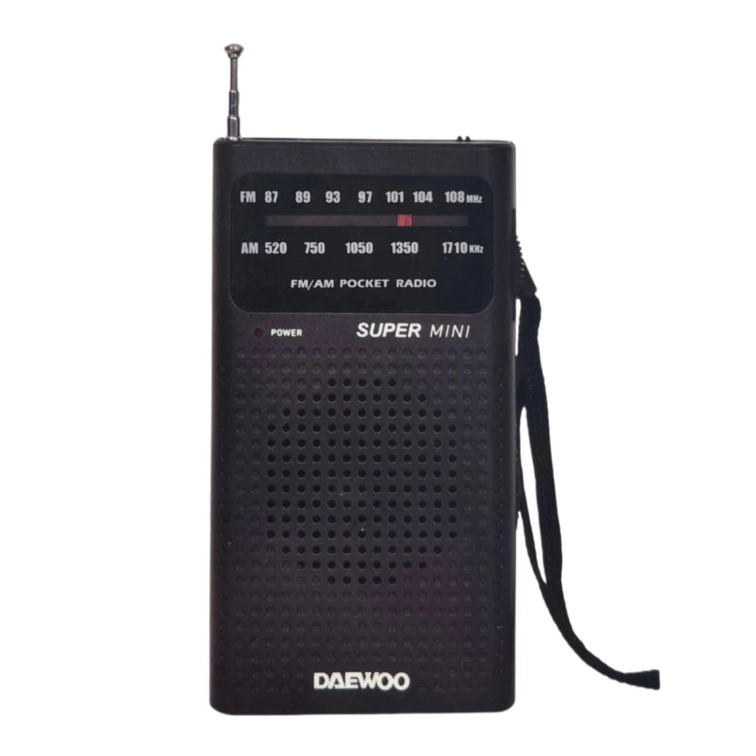 Radio De Bolsillo Am Fm Negro Di213 image number 0.0