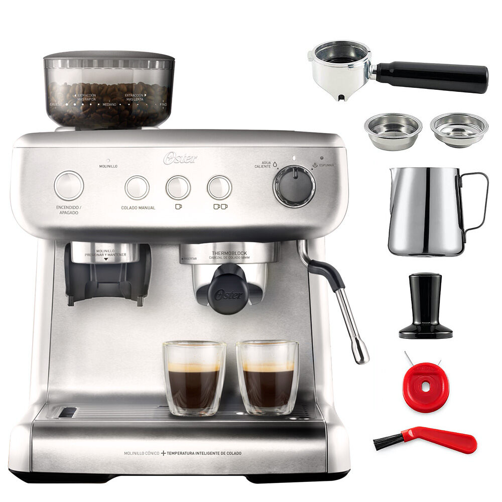Cafetera Espresso Oster Perfect Brew 15 Bares Molino Integrado Bvstem7300 image number 1.0