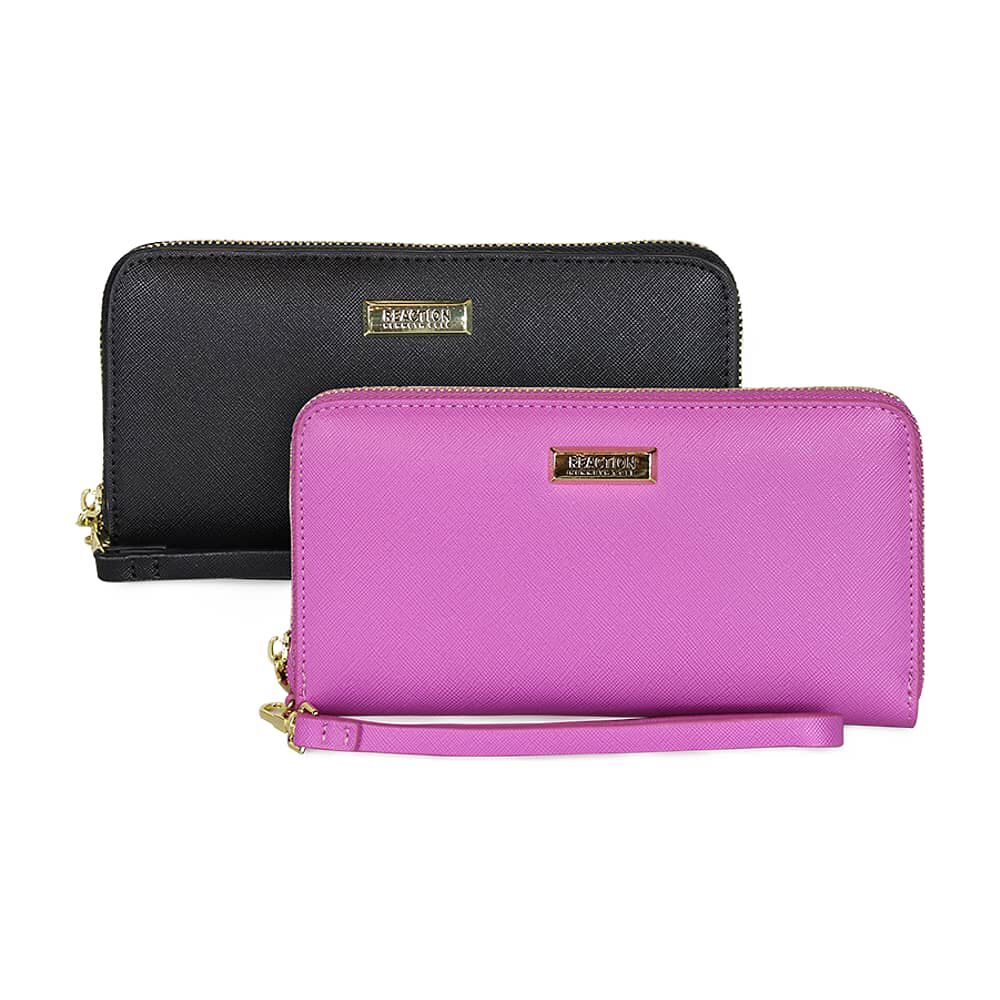 2 Billeteras De Mujer Jaeda Negra Y Rosada Kenneth Cole image number 0.0