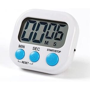 Temporizador Digital Cocina Blanco Pantalla Grande Alarma Fuerte