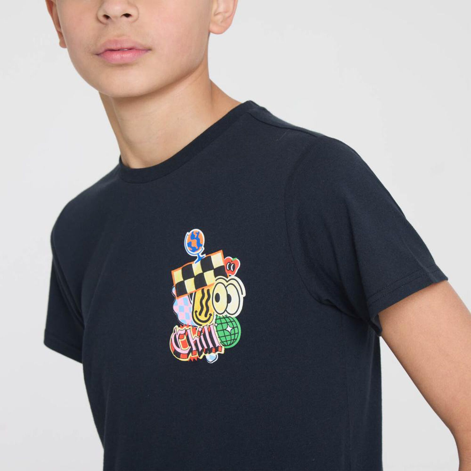Polera Manga Corta Cuello Redondo Ni&ntilde;o Skuad image number 4.0