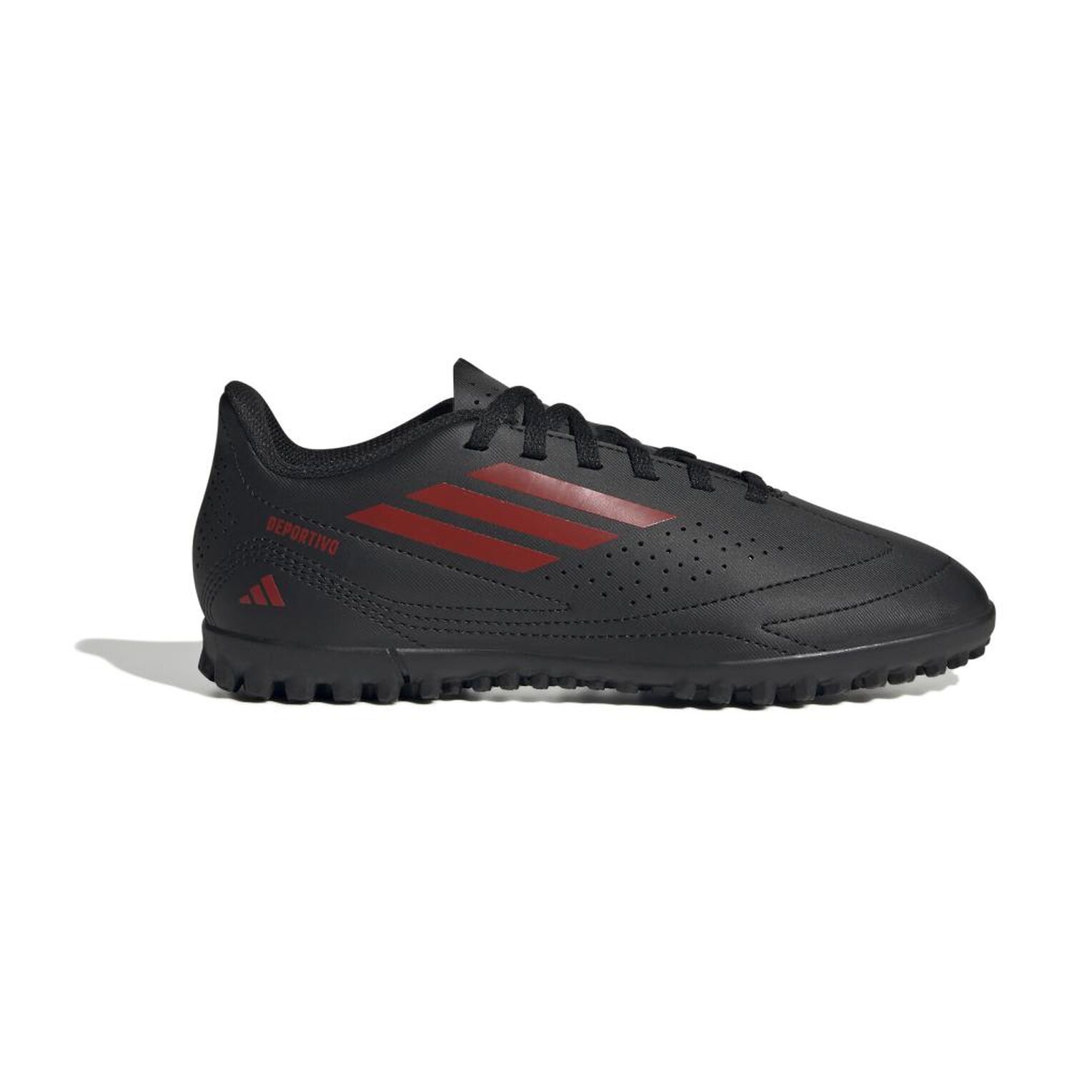 Zapatilla F&uacute;tbol Ni&ntilde;o Adidas Deportivo Iii Tf J Negro/rojo image number 1.0