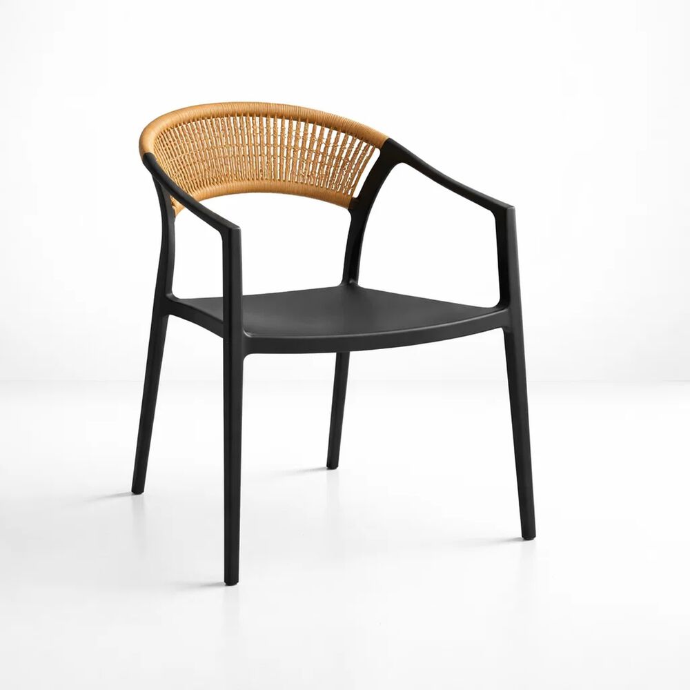Silla Minimalista Rat&aacute;n Respaldo Curvo Verona image number 0.0