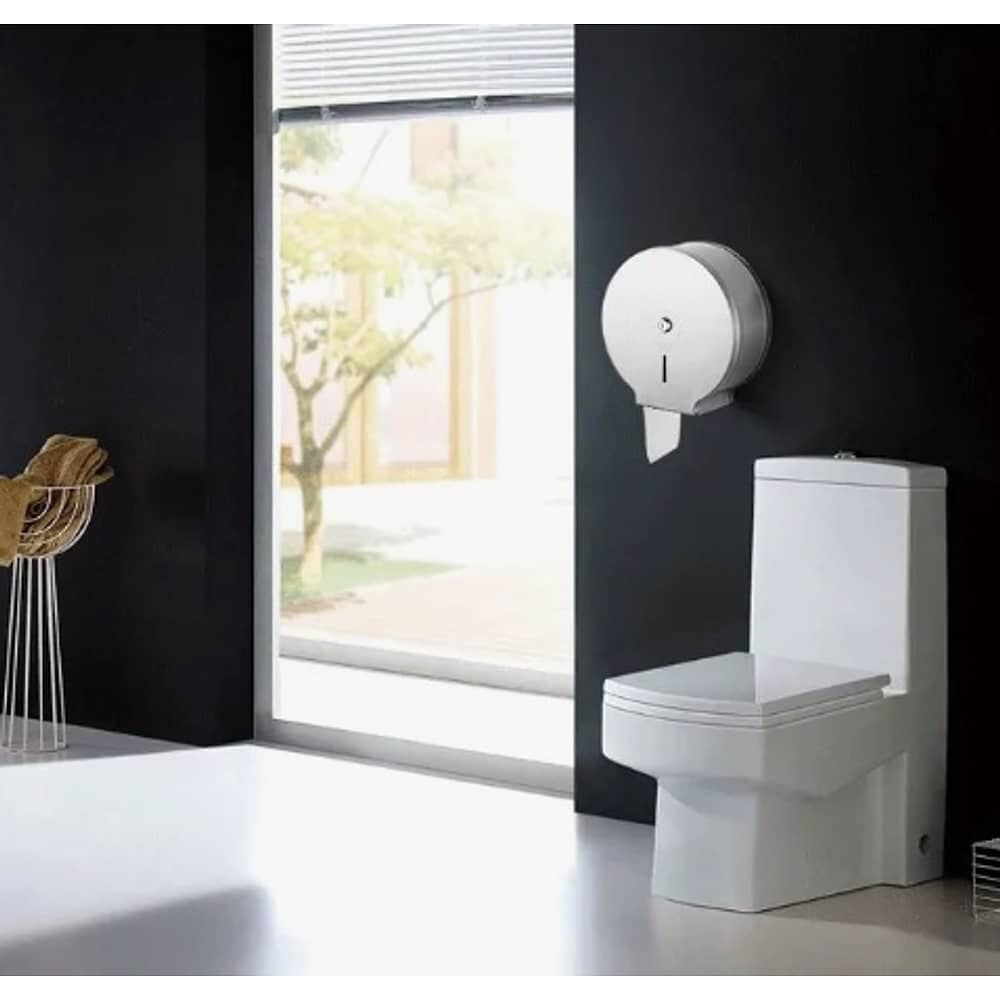 Dispensador De Papel Higi&eacute;nico Acero Inoxidable Con Llave image number 3.0