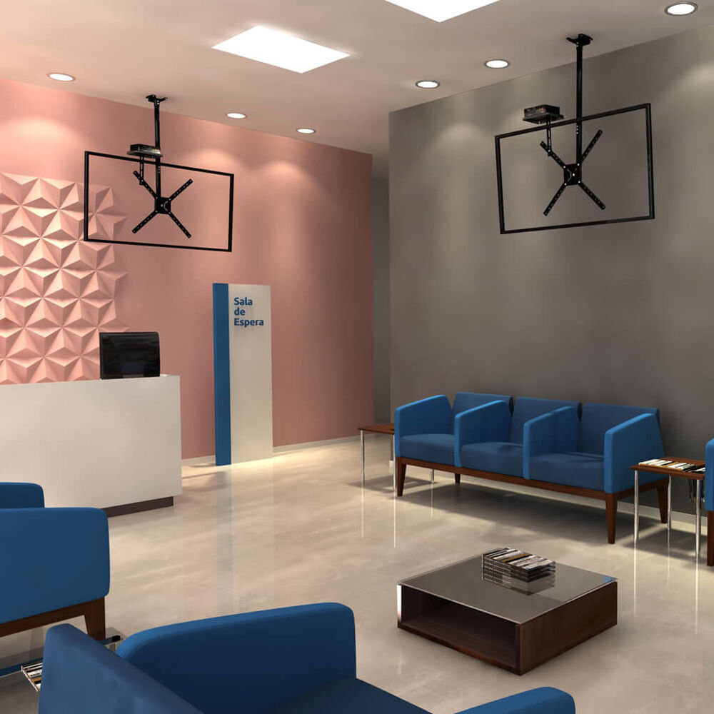 Soporte De Techo Para Tv 10" A 60" + Deco - Blanco Sbrp150b - Brasforma image number 3.0