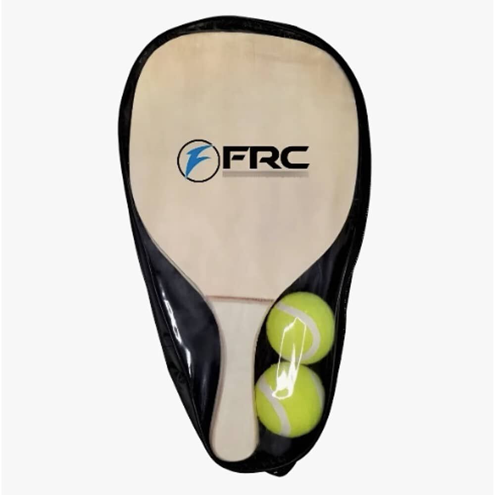 Set Paletas De Playa Madera + 2 Pelotas + Bolso image number 0.0