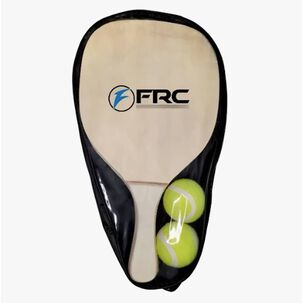 Set Paletas De Playa Madera + 2 Pelotas + Bolso