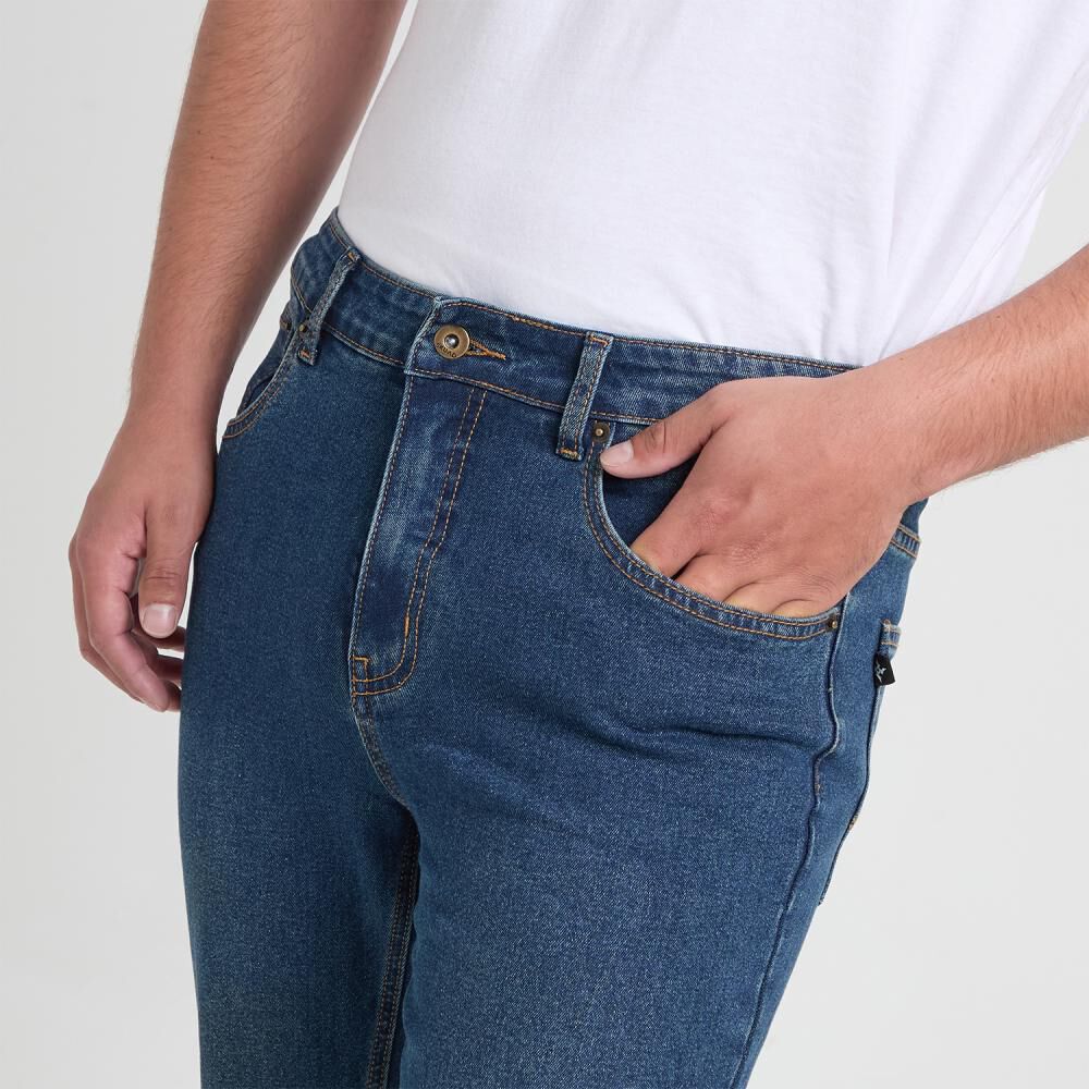 Jeans Lavado Tiro Medio Skinny Hombre Skuad image number 4.0