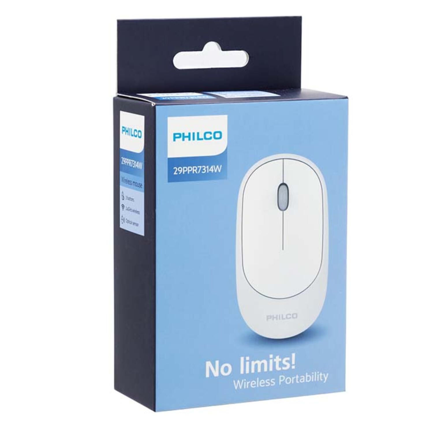 Mouse Inalambrico Usb Silencioso 3 Botones Gris image number 1.0