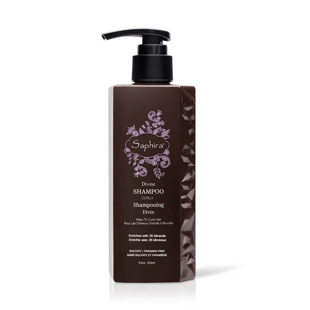 Saphira Divine Curly - Shampoo Hidratante Mineral Para Cabello Ondulado Y Rizado 250ml image number 0.0