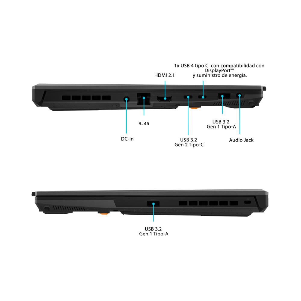 Notebook Gamer 16" Asus Tuf Gaming A16 FA607 / AMD Ryzen 7 / 16 GB RAM / Nvidia Geforce RTX 4050 / 512 GB SSD image number 5.0