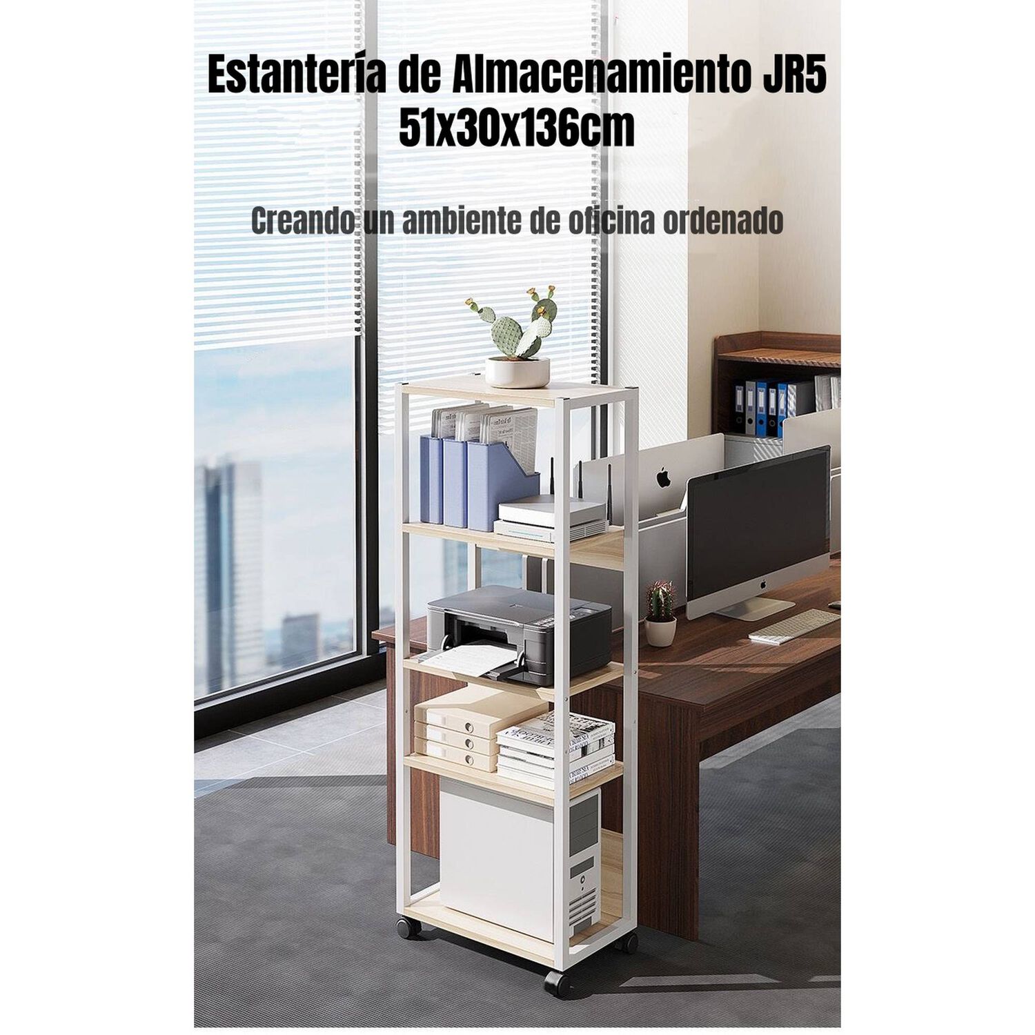 Estantes Repisas De 5 Niveles Movible 51x30x136cm Jr5 image number 7.0