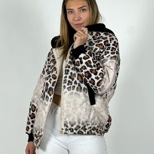 Parka Con Lentejuelas Print