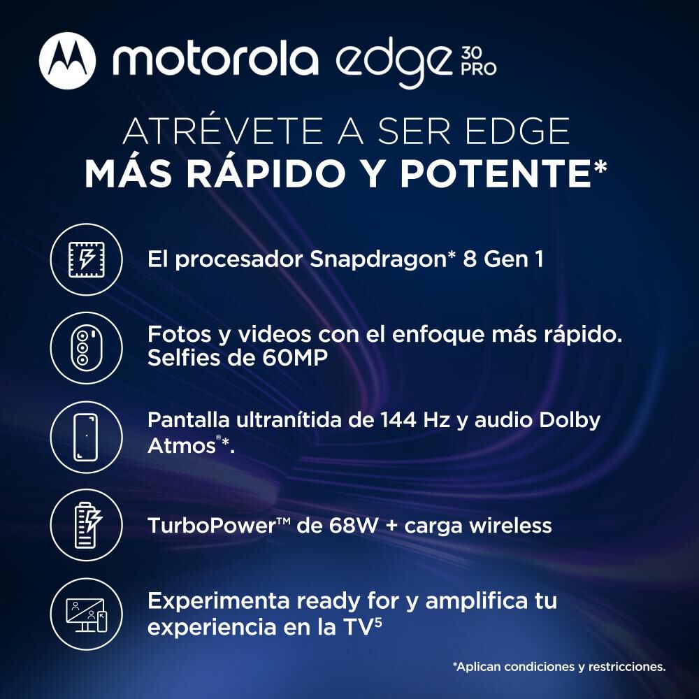 Smartphone Motorola Moto Edge 30 Pro / 5G / 256 GB / Liberado image number 2.0