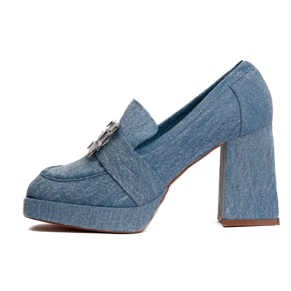 Mocasín Mujer Azul Ivette Apóstol image number 1.0