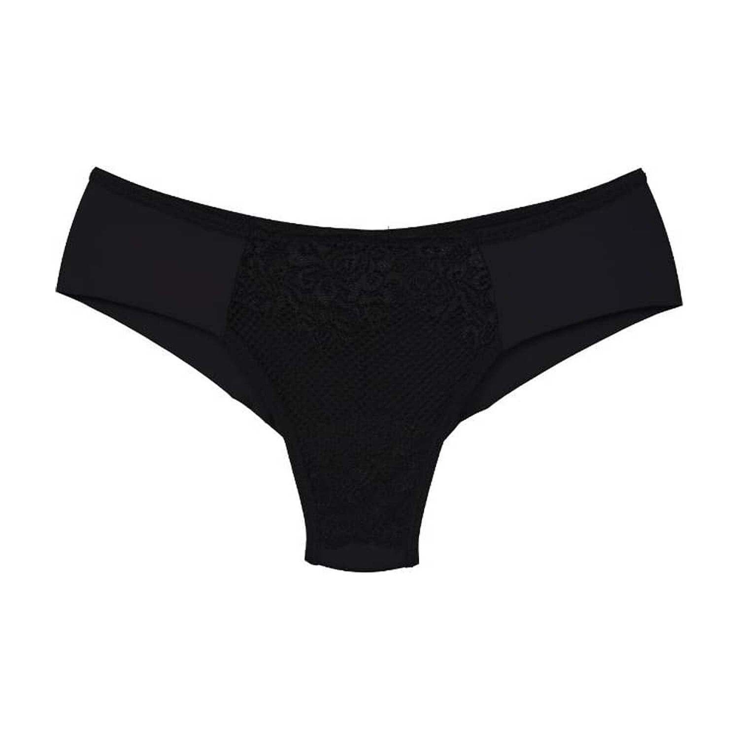 Calz&oacute;n Tanga Sin Marcas Y Encaje Negro 2rios image number 0.0