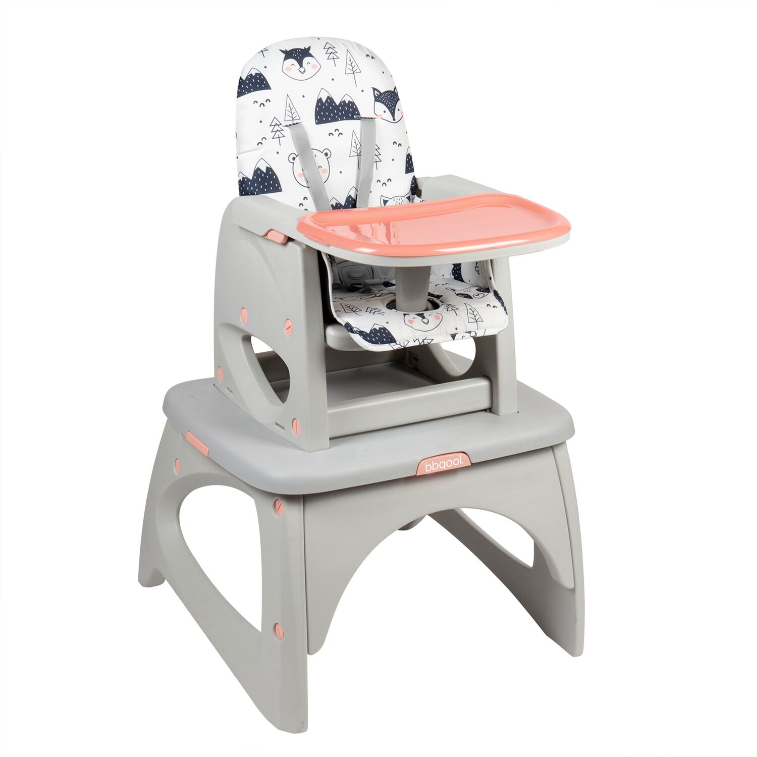 Silla De Comer Escritorio Foodzy 4-in-1 Rosado image number 0.0