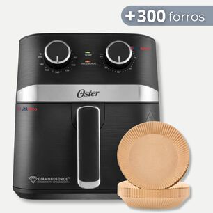 Oster Freidora De Aire Manual, Recubrimiento Oster Diamondforce, 4l De Capacidad, Con Controles De Tiempo Y Temperatura, Ckstaf401mdf + 300 Forros De