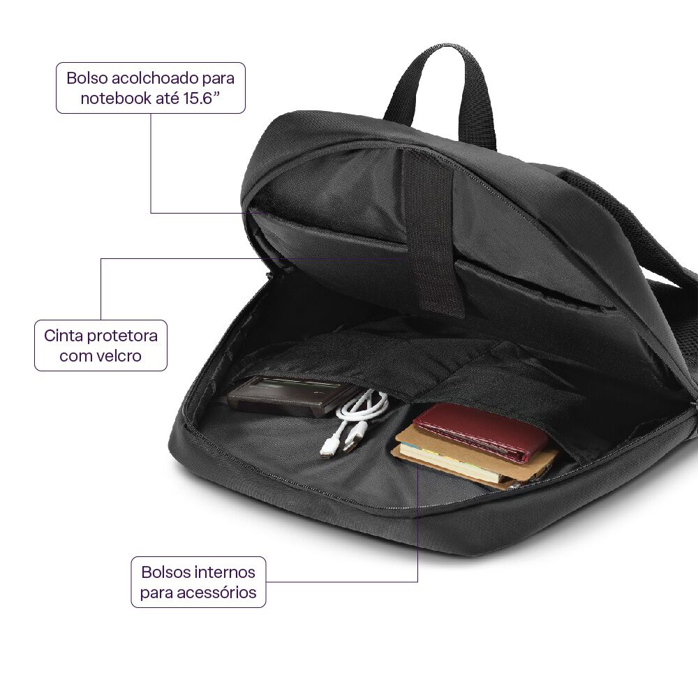 Mochila Notebook Multilaser Elegance Bo439 image number 9.0