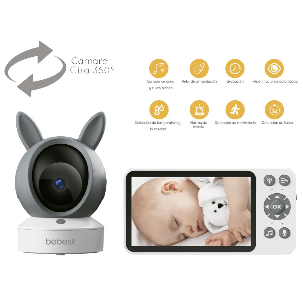 Monitor Camara 360 Smartguard Hf3.0 Wifi1080p Ruido+soporte image number 2.0