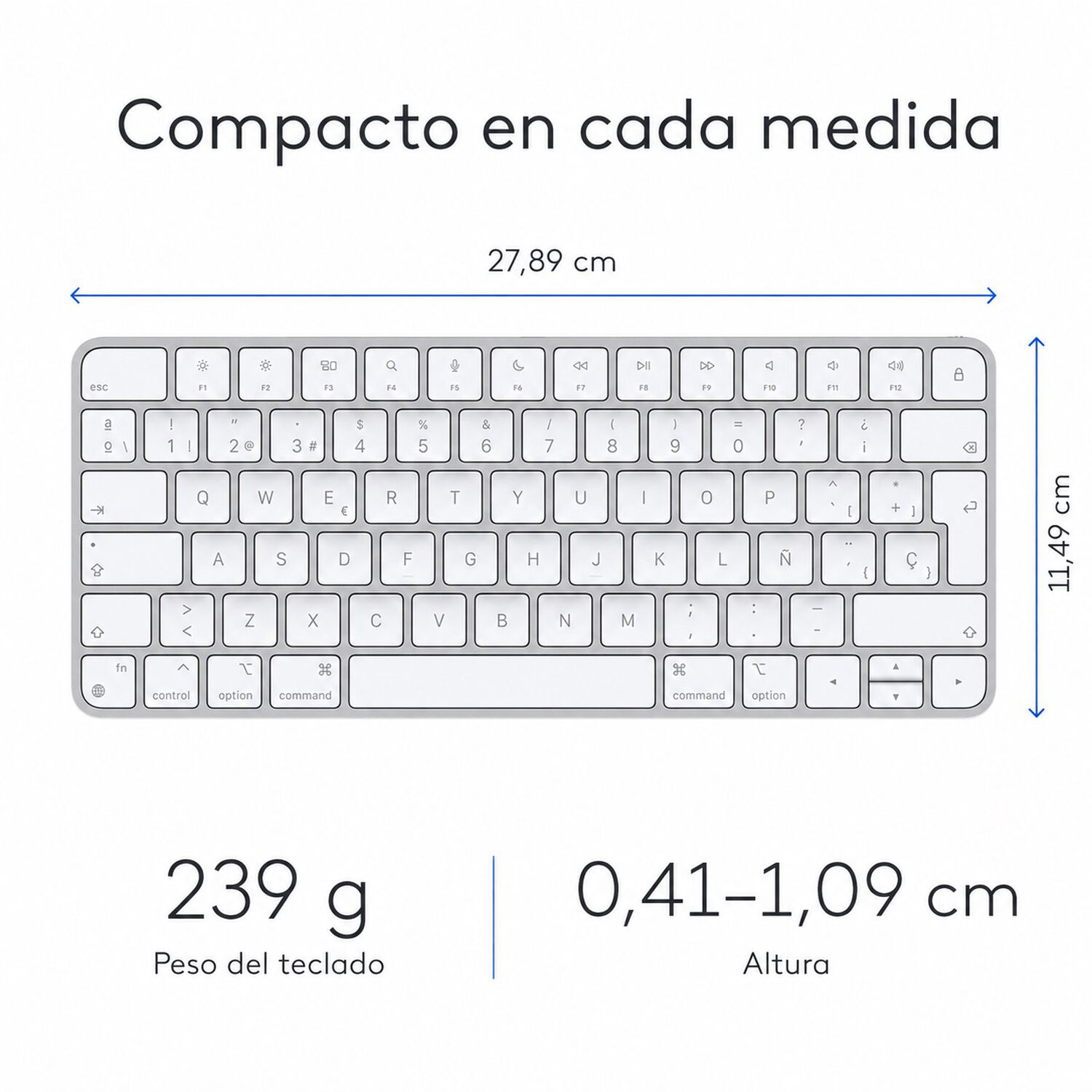 Apple Magic Keyboard Mk2a3e/a Espa&ntilde;ol Bluetooth image number 2.0