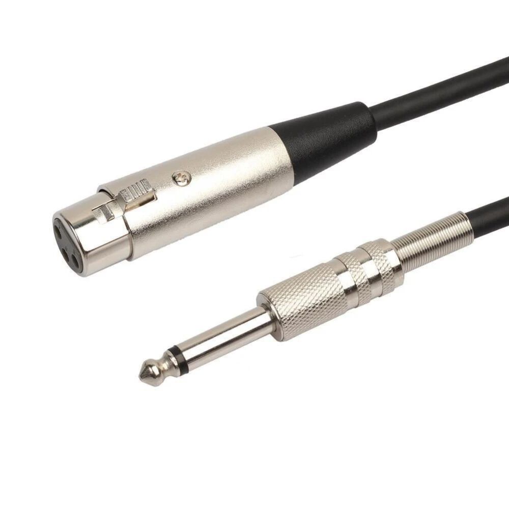 Micrófono Multimedia Xlr A Jack 6.3mm Cable 4.5 Metros Dm24k image number 2.0