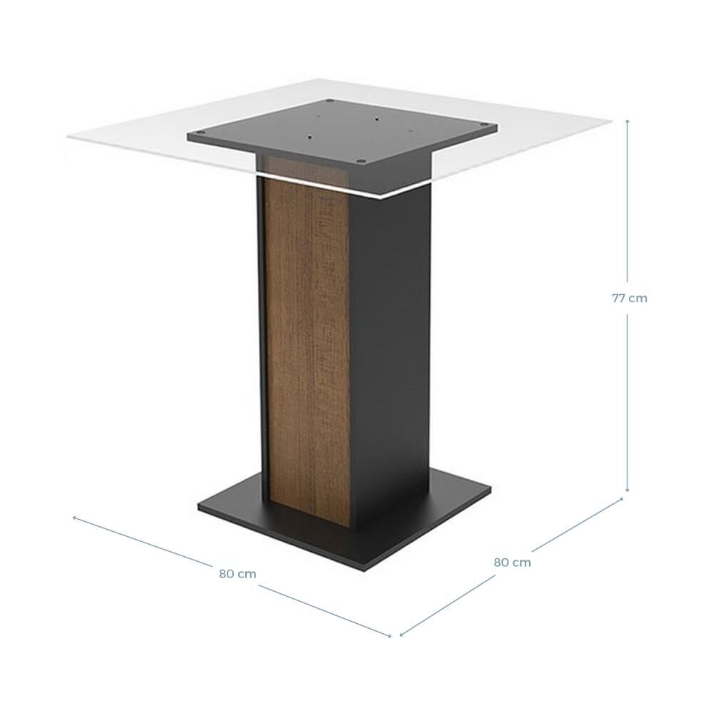 Juego De Comedor Vekkahome John / 4 Sillas image number 1.0