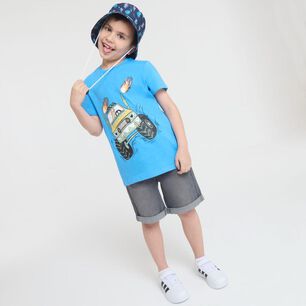 Polera Manga Corta Cuello Redondo Ni&ntilde;o Topsis