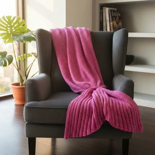 Manta Tejida Estilo Sirena Xl | Suave, C&aacute;lida Y Decorativa