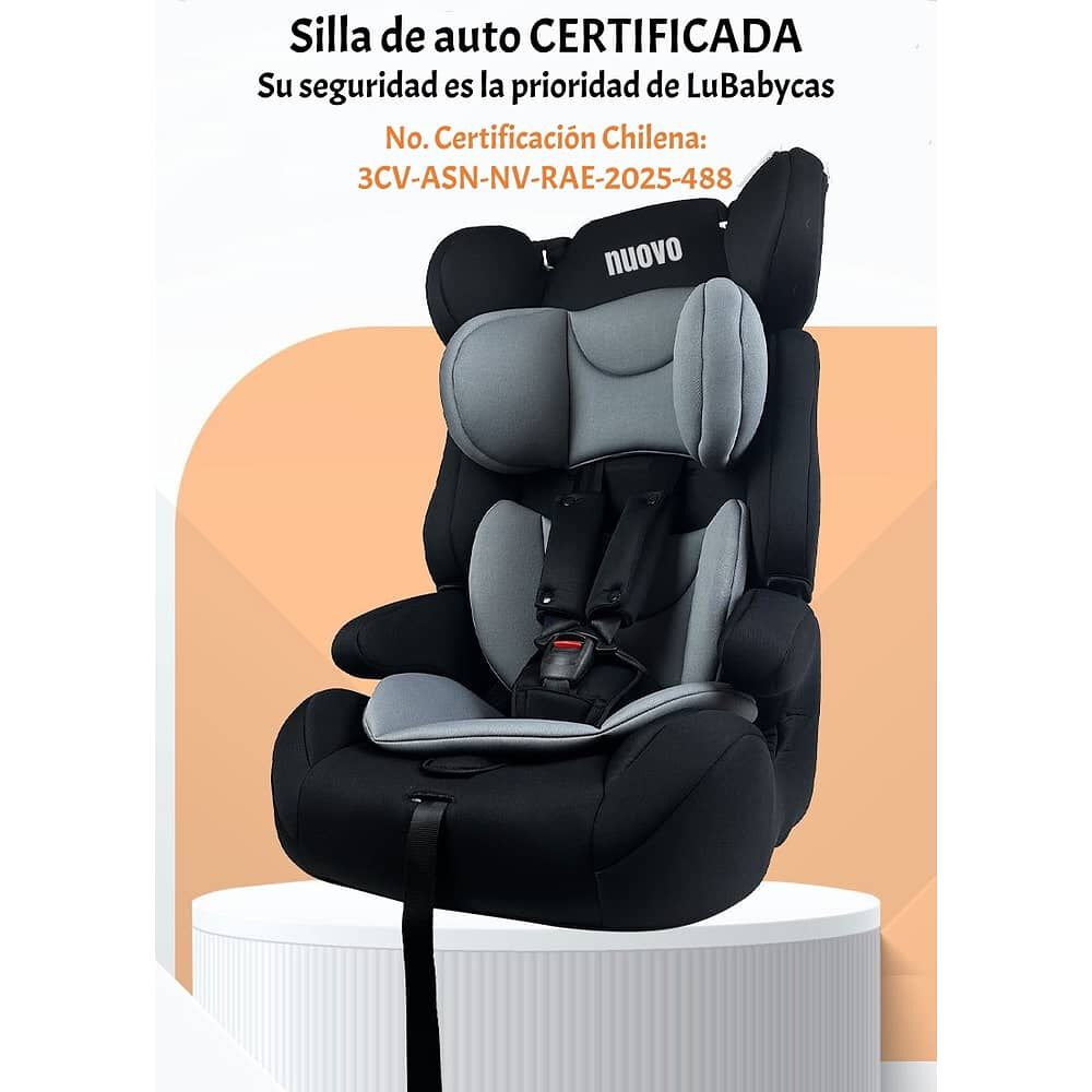 Silla De Auto Butaca 9-36kg 12 A&ntilde;os Gris Ra-e Lubabycas image number 2.0