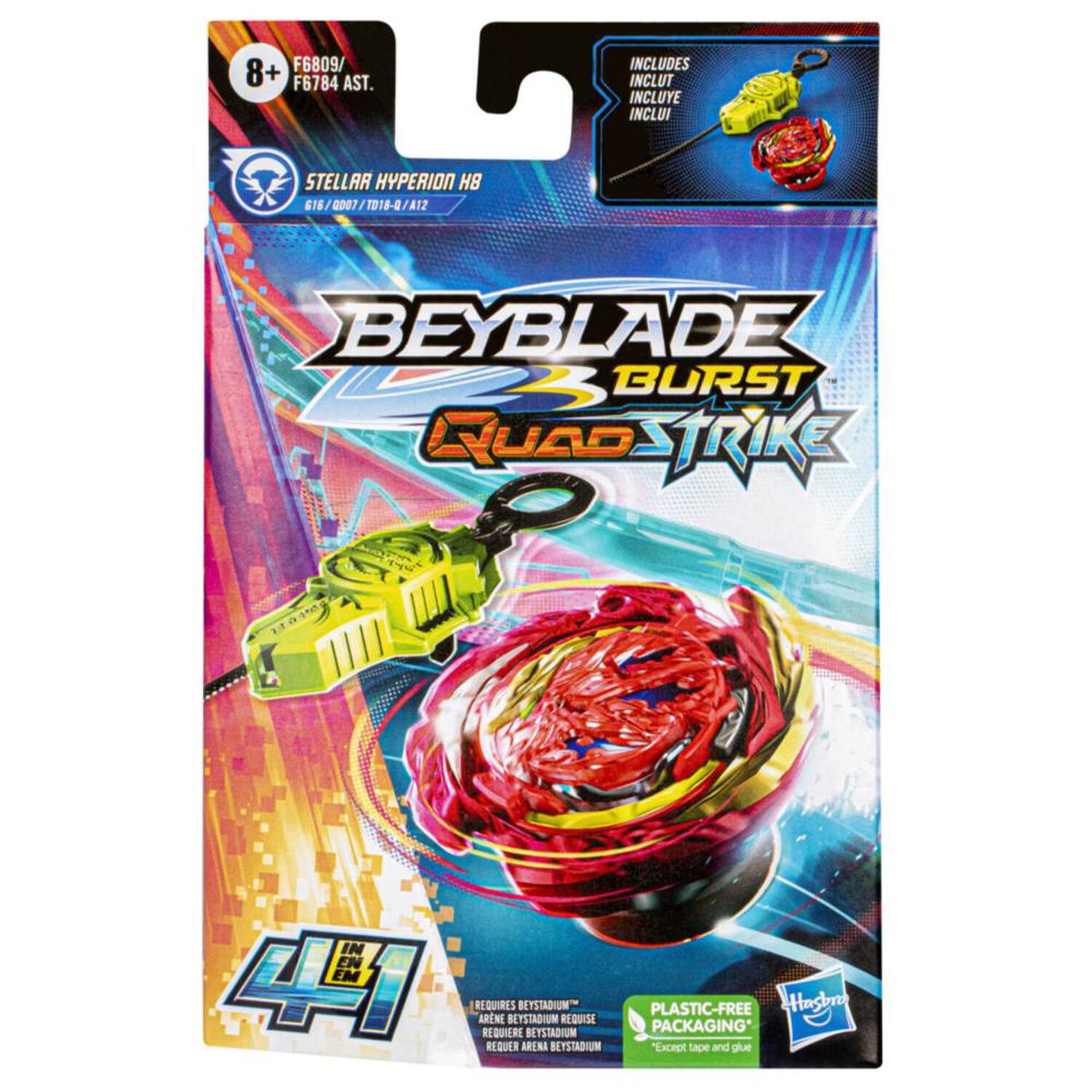 Set De Juguete Beyblade Qs Stellar Hyperion H8 image number 0.0