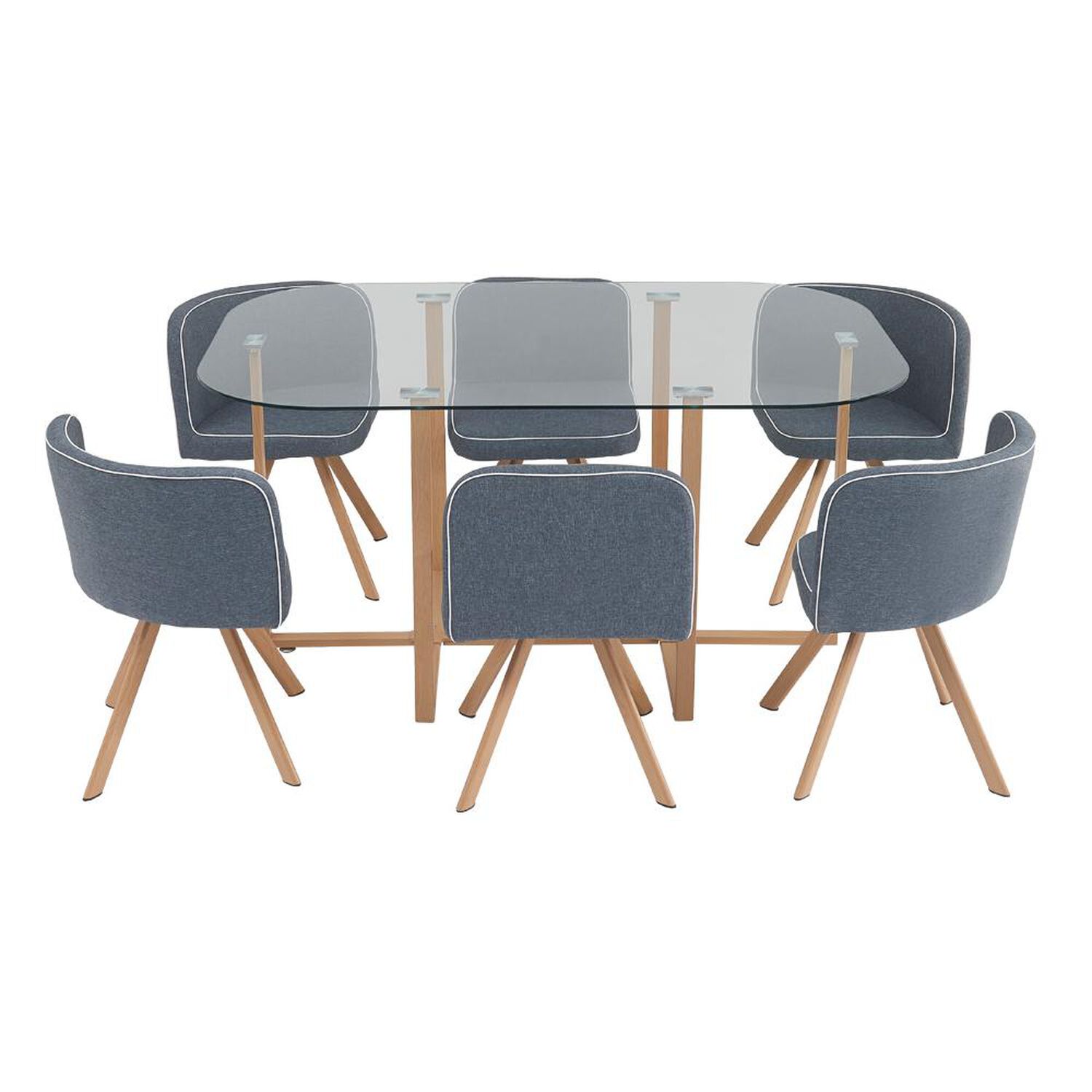 Juego De Comedor Casaideal Pizza / 6 Sillas image number 7.0