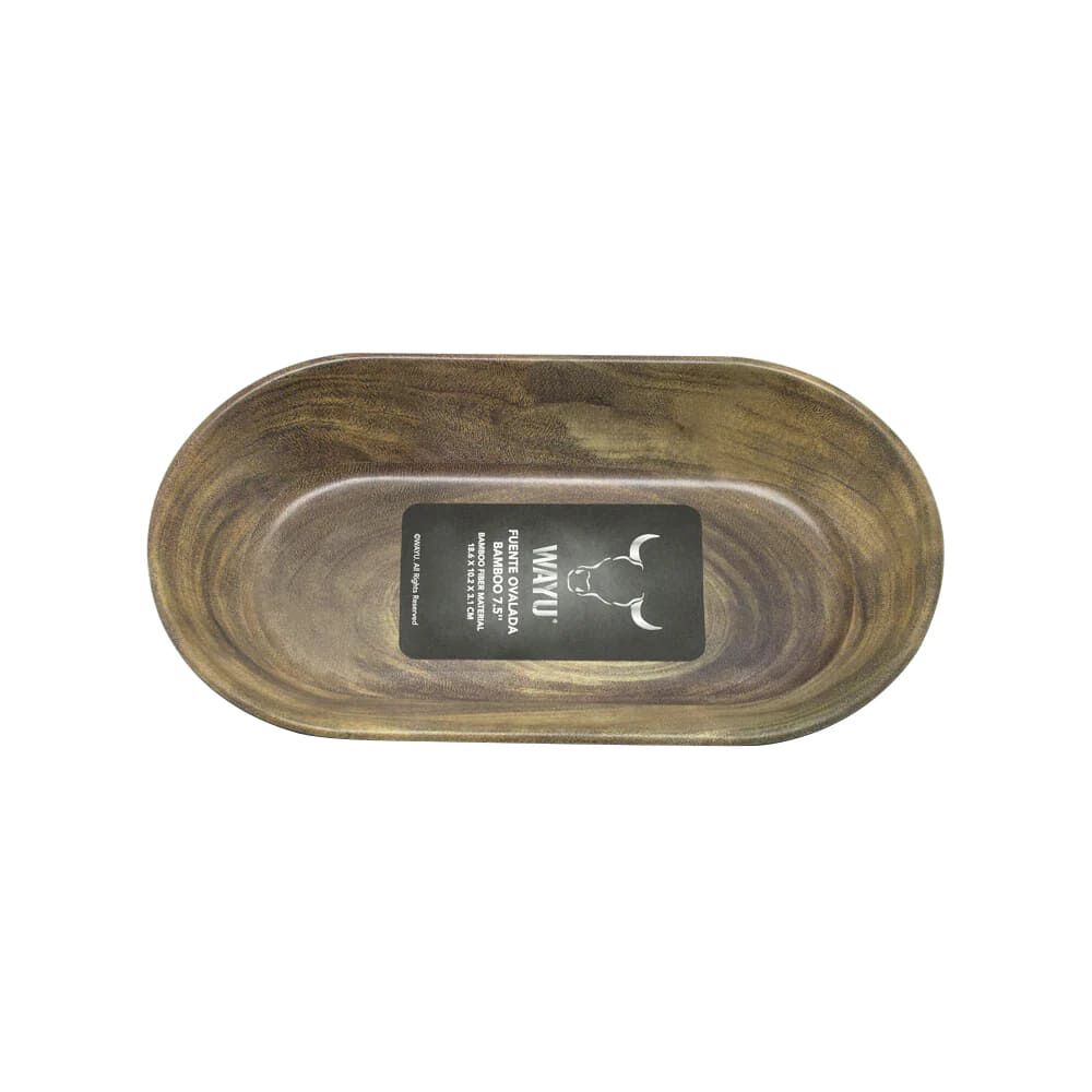 Fuente Ovalada Wayu De Bamboo Filber Mediana 20 X 2cm image number 0.0