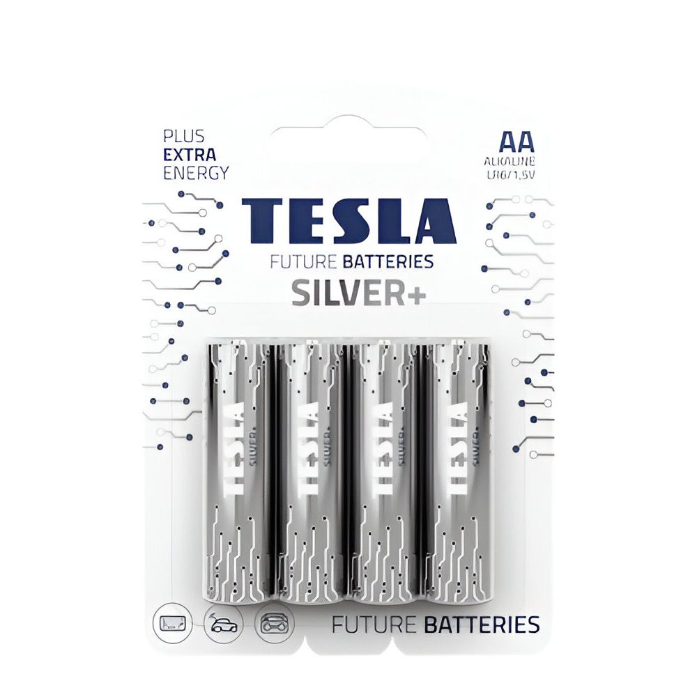 Pack 12 Pilas Aa Tesla Silver+ Alkaline Plus Extra Energy image number 3.0