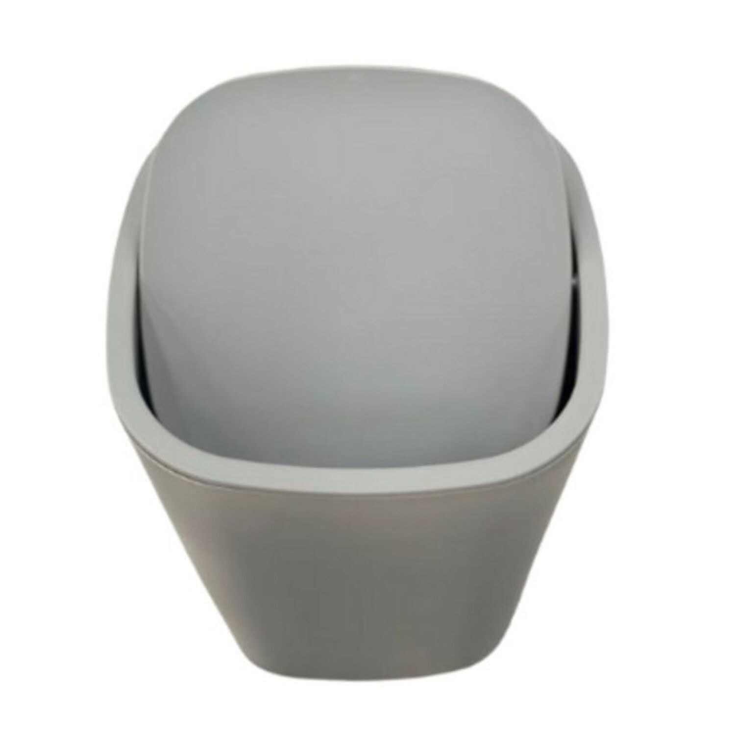 Cesto De Basura Papelera Gris 26.3x20cm image number 1.0